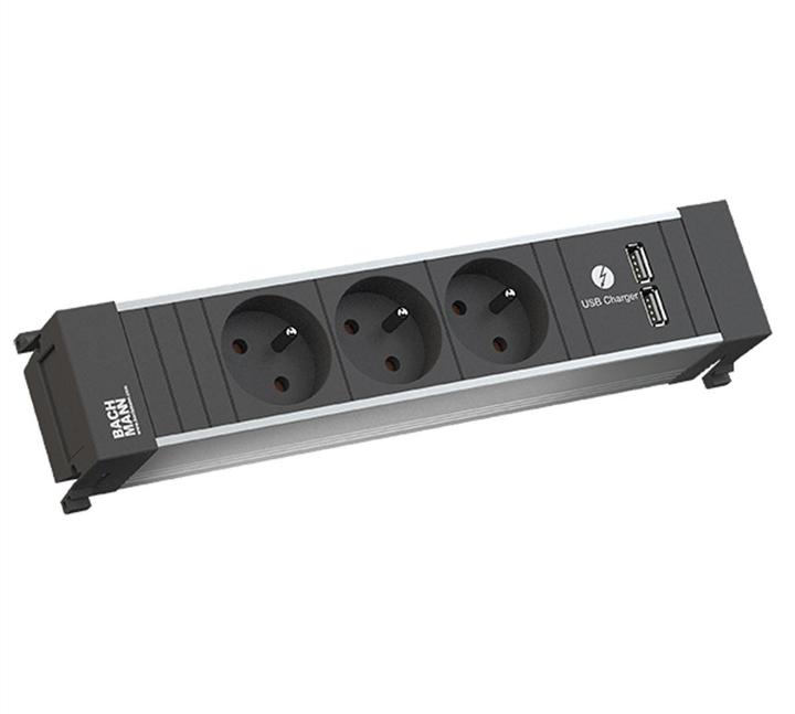 Image du produit Bachmann POWER FRAME Medium 3x prise de terre 1xUSB Charger (5x, PECO 7/5)