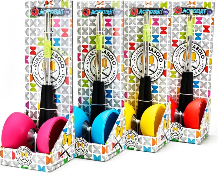 Actual product image Acrobat Diabolo set with aluminium sticks