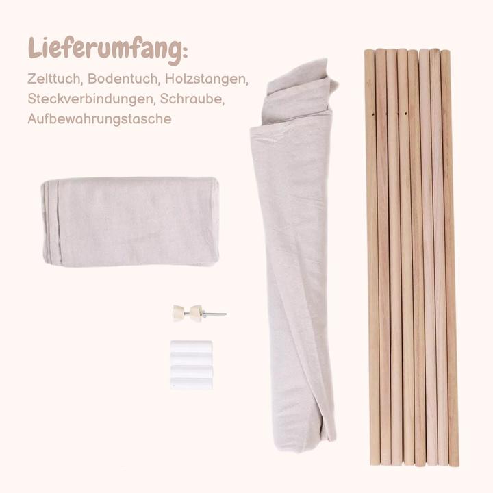 Actual product image Hermex Tipi für Kinder Zelt Spielzelt Kinderzelt Indoor-Zelt