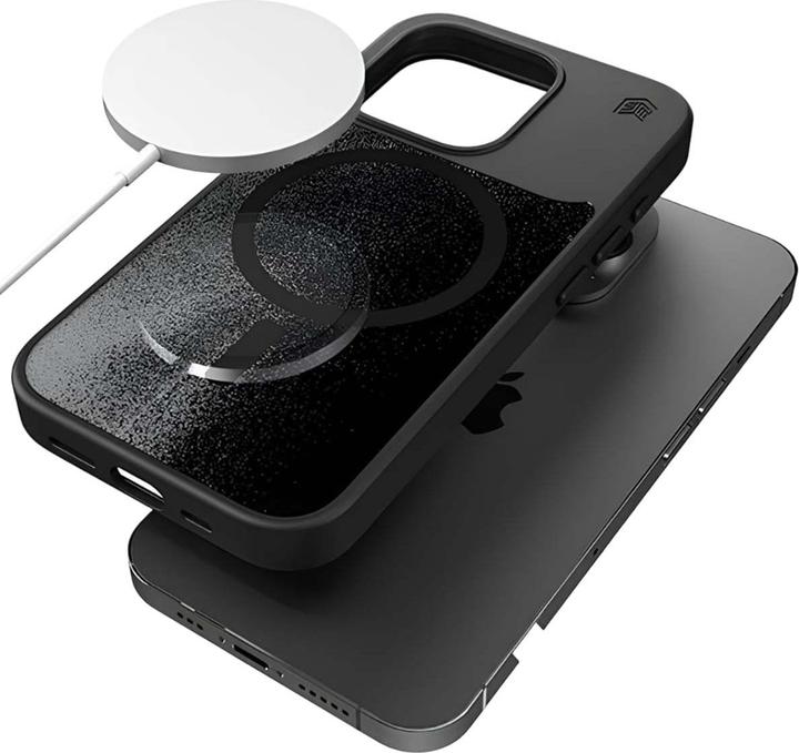 Actual product image STM Relax Sand MagSafe - iPhone 15 Pro Max Hülle (Schwarz / Grau) (Apple iPhone 15 Pro Max)