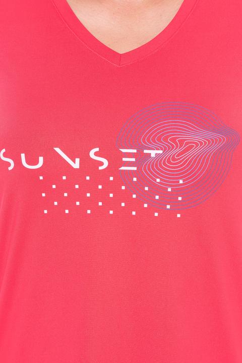 Image du produit Ulla Popken T-shirt de sport, séchage rapide, col V, manches courtes (58)
