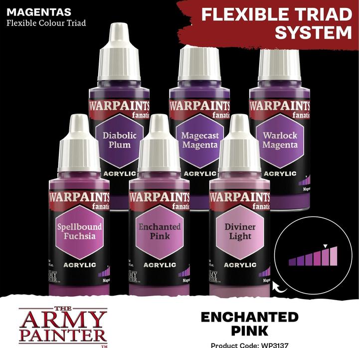 Actual product image The Army Painter Colour Warpaints Fanatic: Enchanted Pink 18 ml
