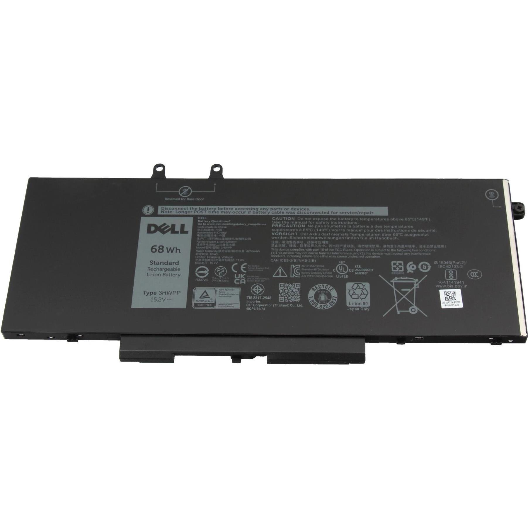 Dell 10X1J (4 Zellen, 4250 mAh), Notebook Akku