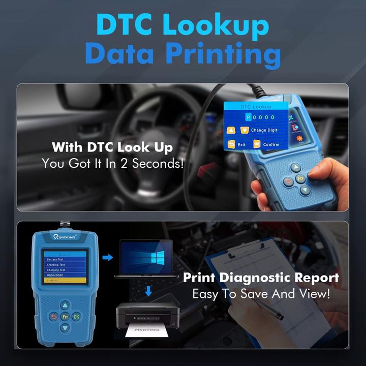 Actual product image Leagend BA670 OBD II Scanner & Batterien Tester