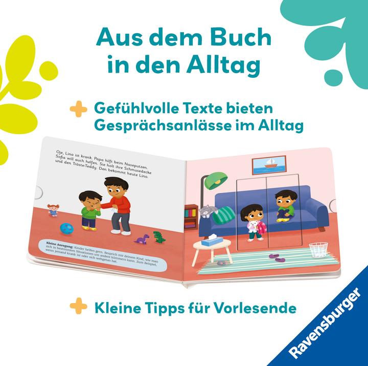 Produktbild Ravensburger Play+ Mein erstes Schiebebuch Teilen und vertragen - ab 18 Monate (Deutsch, Maria Höck, Sypha Vendez, 2025)