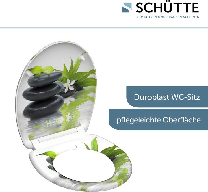Produktbild Schütte WC Sitz Duroplast WC-Sitz JASMIN Absenkautomatik Schnellverschluss Quick Release 82367 Steine