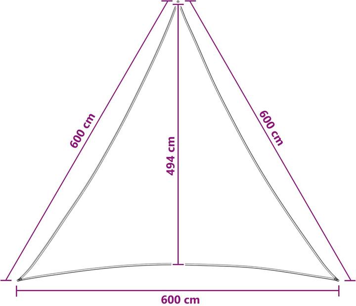 Produktbild vidaXL Sonnensegel (600 x 600 cm)