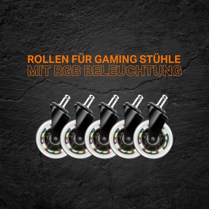 Actual product image Deltaco Gaming Rainbow Casters