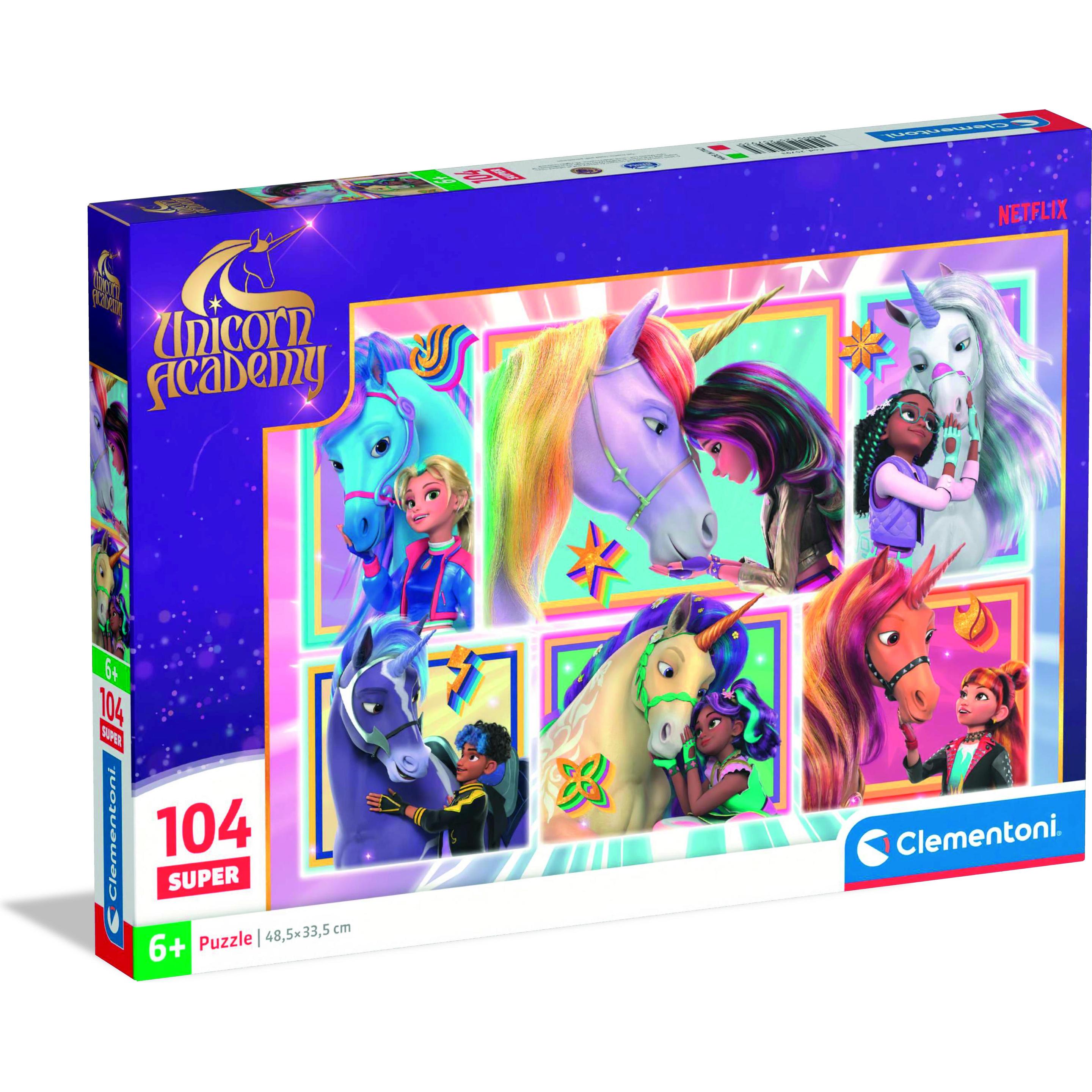 Clementoni Multicolore Puzzle Unicorn Academy G (104 Pezzi)