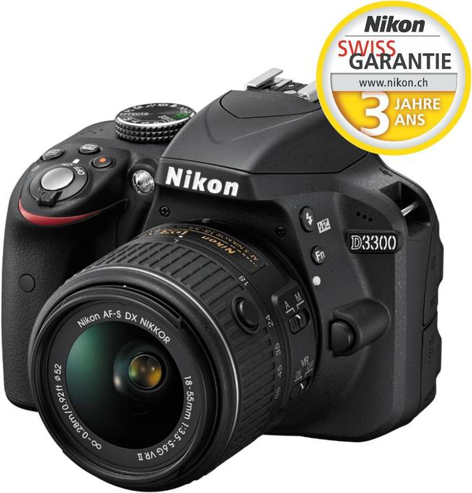 Produktbild Nikon D3300 18-55mm inkl. Tasche & 8GB SD-Karte