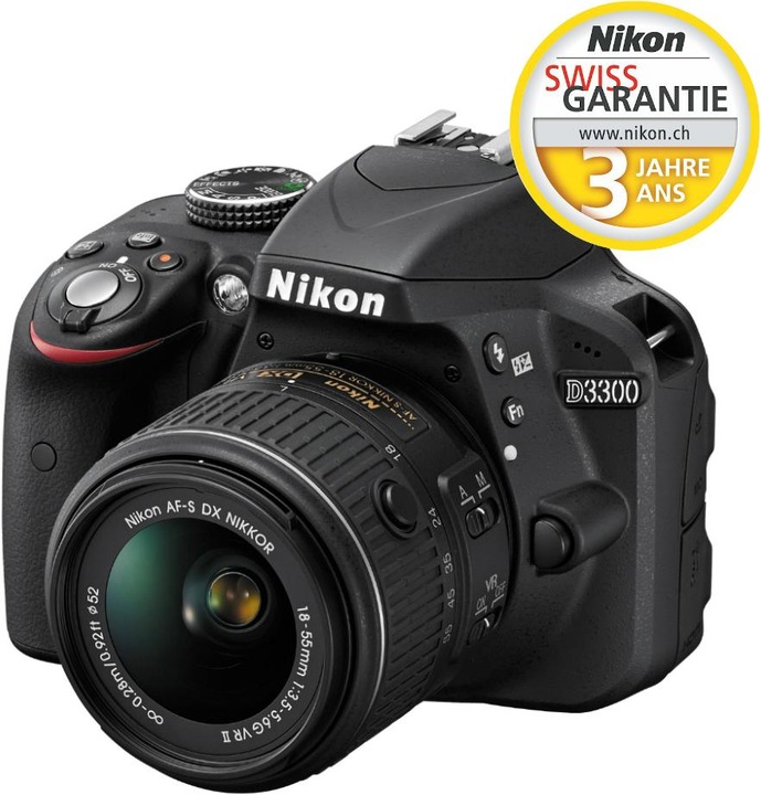 Produktbild Nikon D3300 18-55mm inkl. Tasche & 8GB SD-Karte