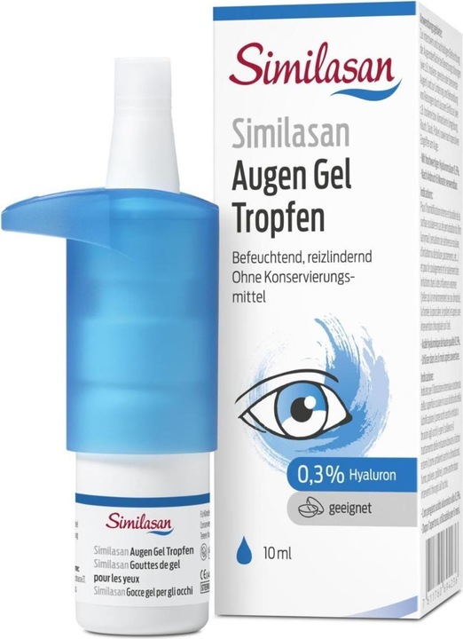 Produktbild Similasan Augen Gel Tropfen mit 0,3 % Hyaluron (10 ml, Augen Gel Tropfen mit 0,3 % Hyaluron)