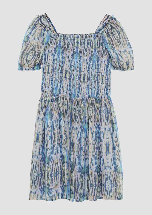 Actual product image S.Oliver Kleid Kurzes Kleid aus Chiffon mit Glitzergarn und Smok-Detail (140)