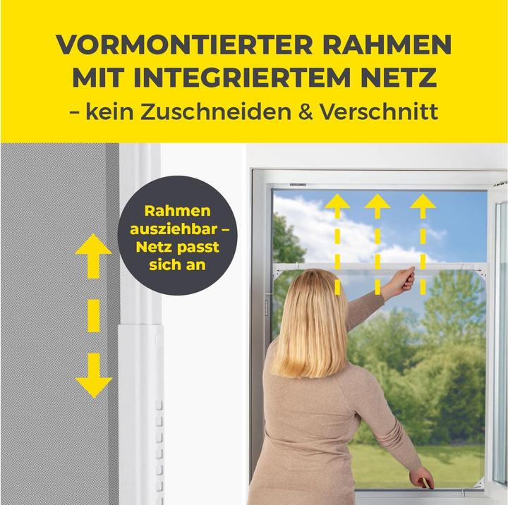 Image du produit Easymaxx Moustiquaire télescopique Blanc (140 x 120 cm)