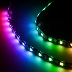 Actual product image Silverstone SST-LS03 - Bright RGB LED Light Strip for modding PC cases, 30cm, 12 pieces adre (RGB)