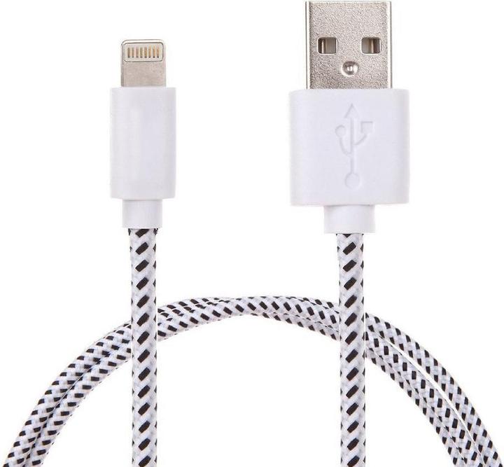 Produktbild PhoneLook Lightning Kabel Seil weiss (1 m)