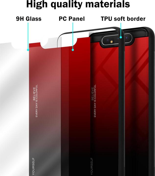 Actual product image Cadorabo TPU 2 colors glass cover (Samsung Galaxy A80)