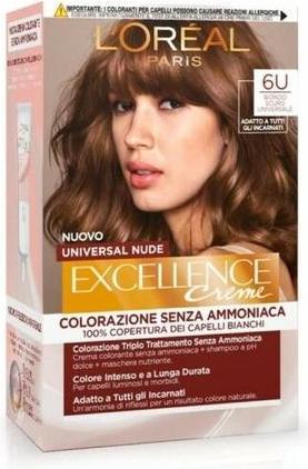 Produktbild L'Oréal Paris L'Oreal Paris Excellence Universal Nude Haarfärbemittel N. 6U Universal Dunkelblond (6U Universal Dark Blonde)
