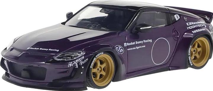 Actual product image Solido 1:43 Nissan 400Z Rocket Bunny purple