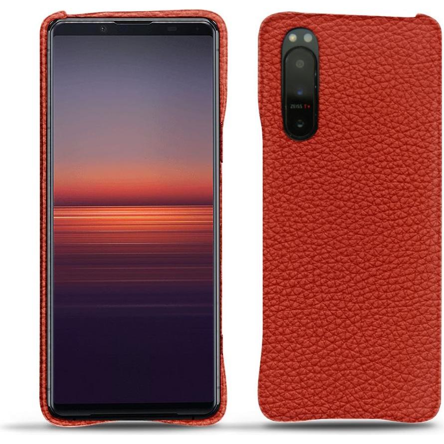 Thumbnail - Noreve Lederschutzhülle (Sony Xperia 5 II), Smartphone Hülle, Orange