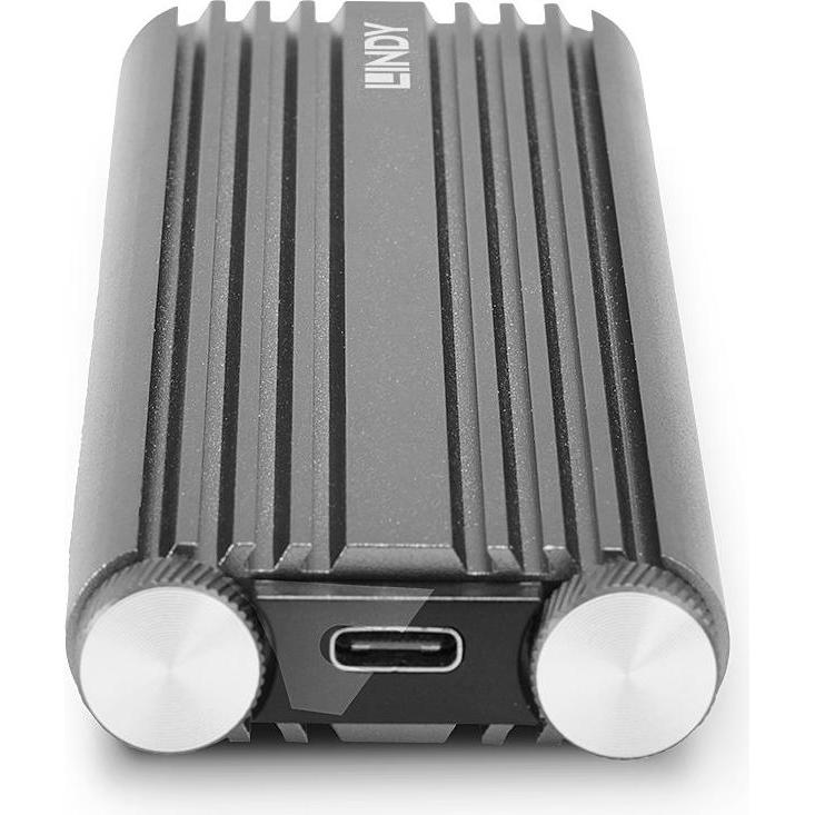 Thumbnail - Lindy USB 3.2 Gen NVMe M.2 SSD Gehäuse (M.2), Festplattengehäuse, Silber
