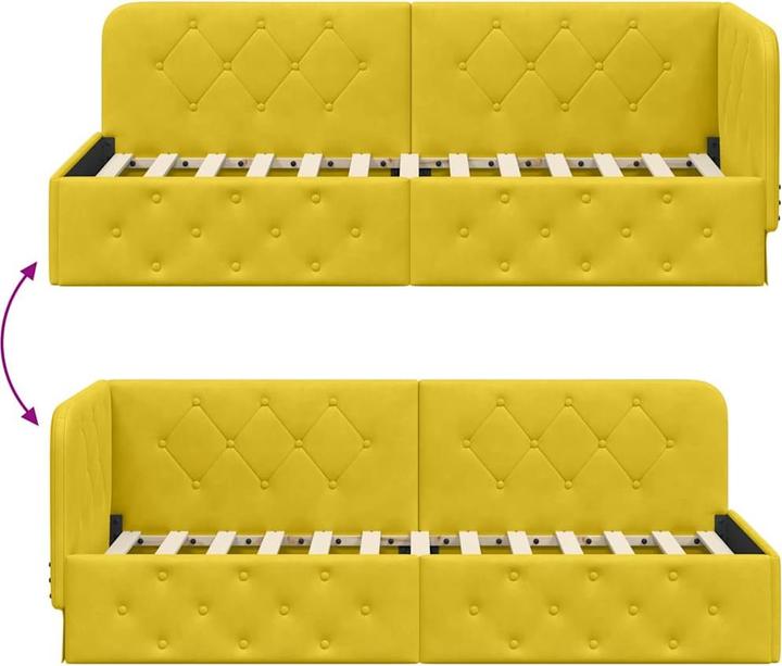 Actual product image vidaXL Eckbettgestell (80 x 200 cm)