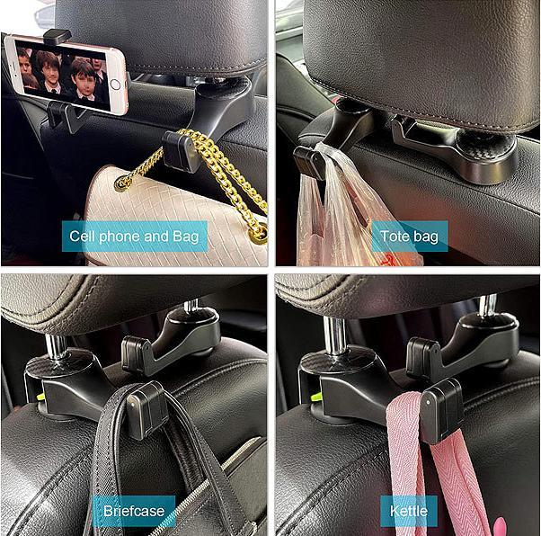 Actual product image Pearl Car headrest holder set