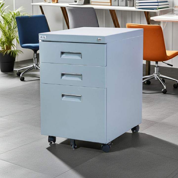 Produktbild Jet-Line Rollcontainer PAUL grau Rollschrank Bürocontainer knock-down