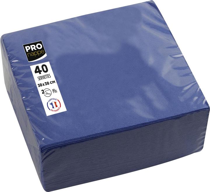 Immagine prodotto PROnappe marineblau 2-lagig 19,0 x 19,0 cm 40 St. (40 pz., 38 x 38 cm)