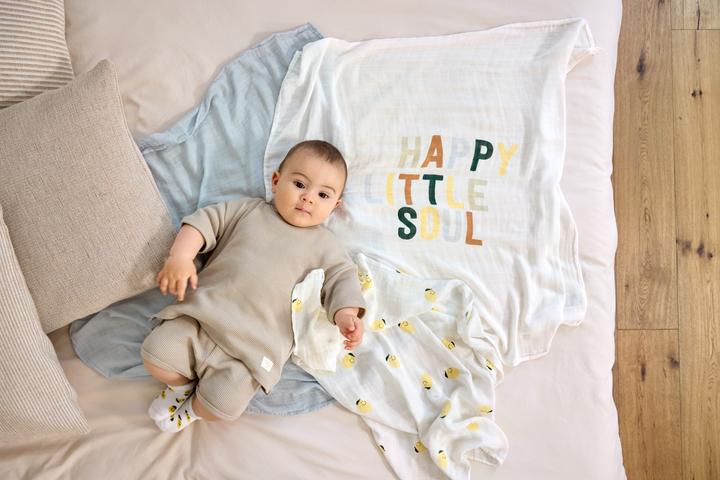 Immagine prodotto Lässig Mullwindeln & Mulltücher Mulltuch 3er Pack Heavenly Soft Swaddle L (80 cm, 80 cm)