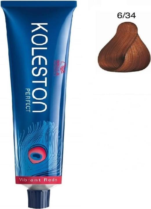 Produktbild Wella Vopsea permanenta Professionals Koleston Perfect 6/34, Blond Inchis Auriu Rosu, 60ml (6/34, Blond Inchis Auriu Rosu)