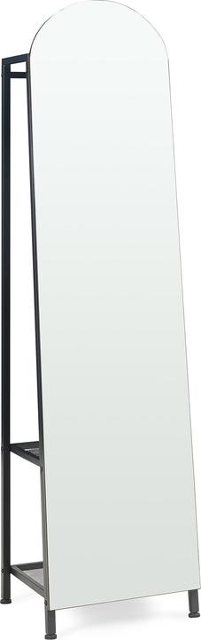 En.Casa Garderobenspiegel 2-in-1 Frenraby 165x40x35 cm Schwarz