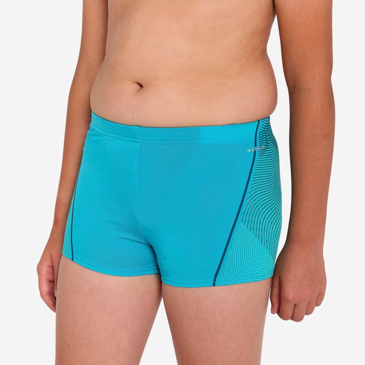 Actual product image Nabaiji Badehose Boxer Jungen - 500 Fitib Anoi türkis (146)