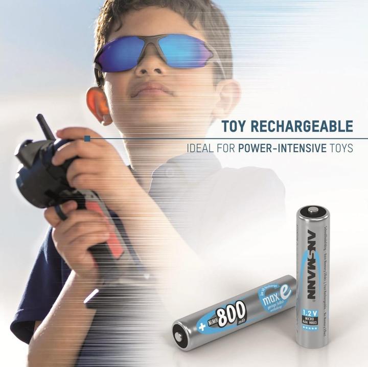 Immagine prodotto Ansmann Batteria micro (AAA) NiMH maxE 4 + (800 mAh)