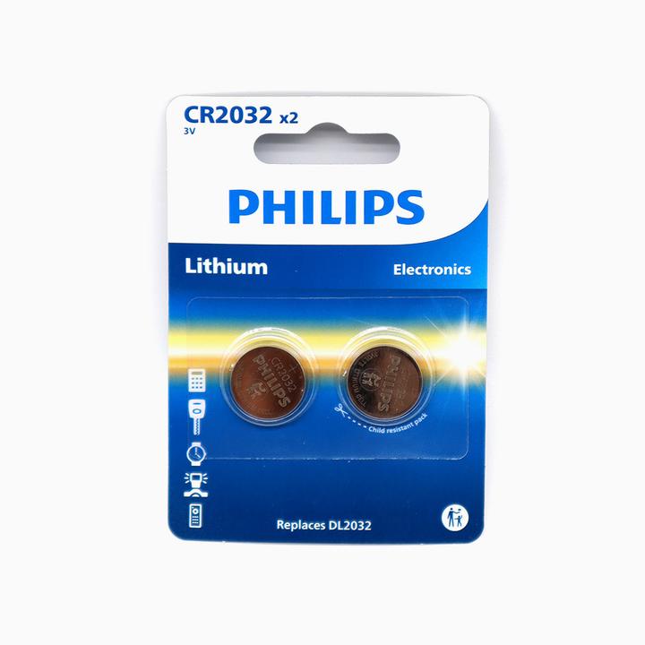 Actual product image Philips CR2032P2/01B (2 pcs., CR2032, 210 mAh)