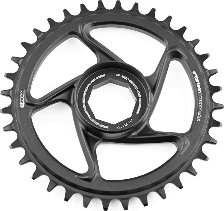 e*13 e*spec Direct Mount plateau, Brose S Mag, 36 Z., 53mm ligne de chaîne, black (36)