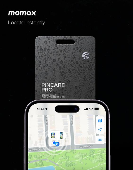 Produktbild Momax PinCard Pro Rechargeable Find My Tracker