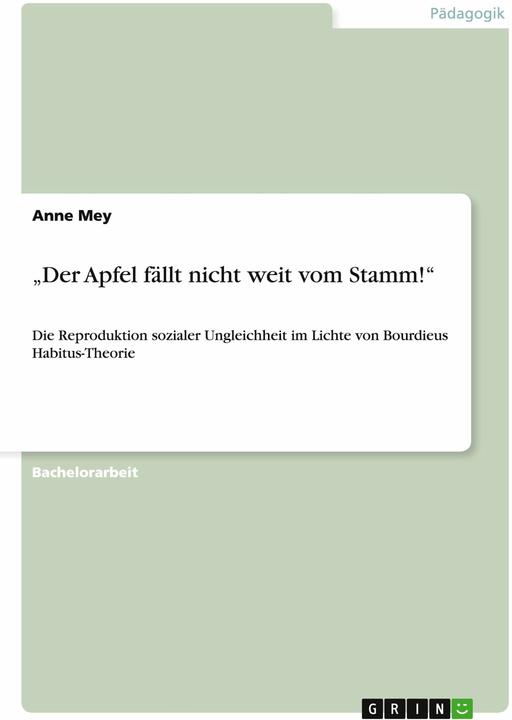 Produktbild Der Apfel fällt nicht weit vom Stamm! (Deutsch, 2009)