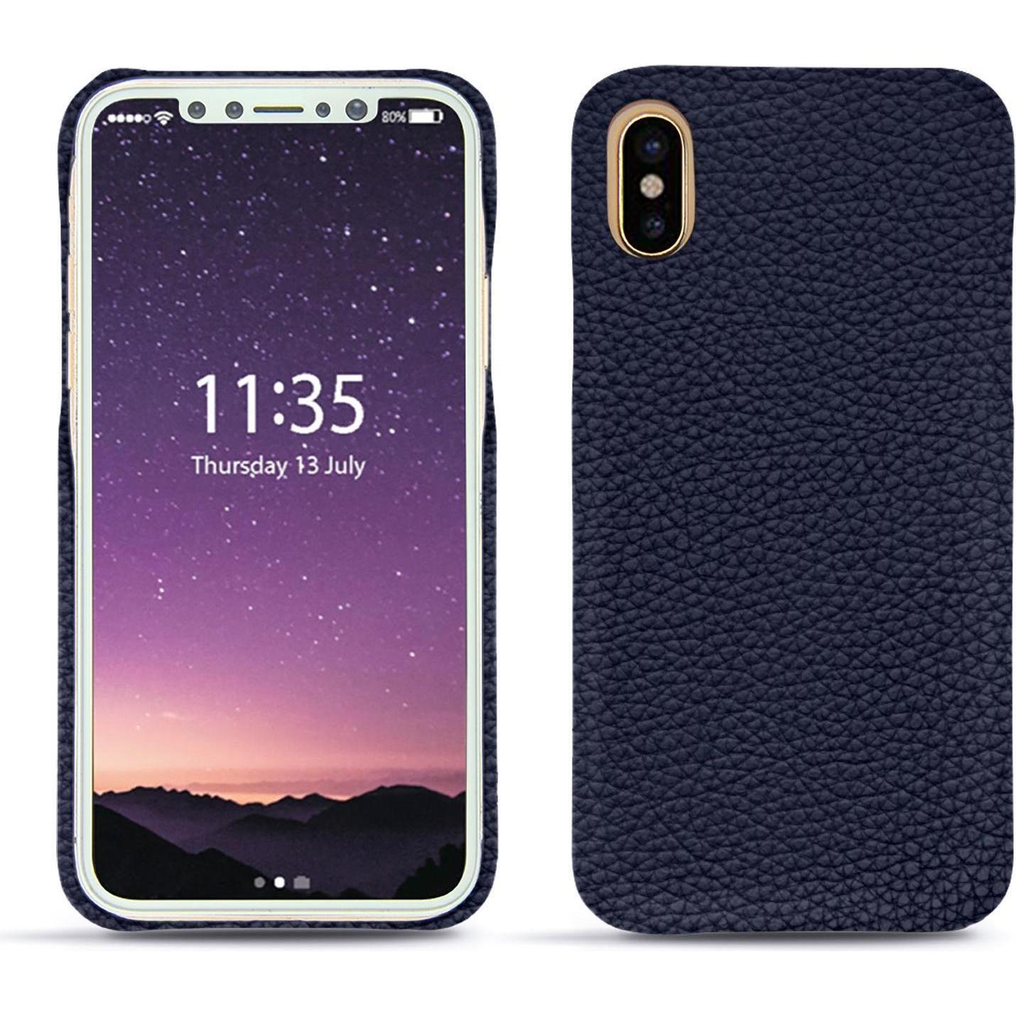 Thumbnail - Noreve Lederschutzhülle (Apple iPhone XS), Smartphone Hülle, Violett