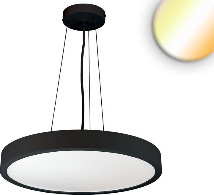 Productafbeelding Isoled LED hanglamp DN600 zwart, UGR<19 2H, 40W-50W, ColorSwitch 2700-3000-4000K, dimbaar