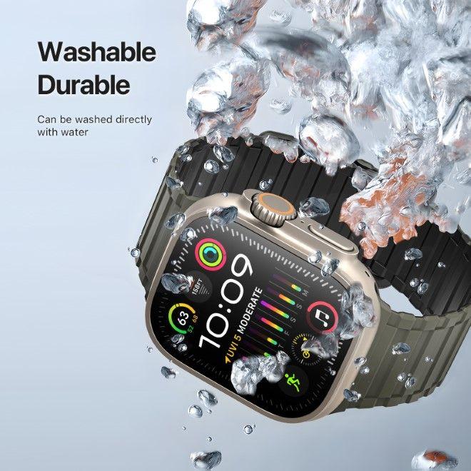 Produktbild Dux Ducis KJ Armband (42 mm, 45 mm, 44 mm, 49 mm, Silikon, Apple Watch Ultra 2, Apple Watch Series 8, Apple Watch Ultra, Apple Watch Series 5, Apple Watch Series 7, Apple Watch Series 6, Apple Watch Series 3, Apple Watch Series 4, Apple Watch SE, Apple Watch Series 9)