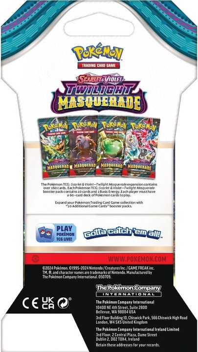 Actual product image Pokémon Twilight Masquerade (English, Booster Pack)