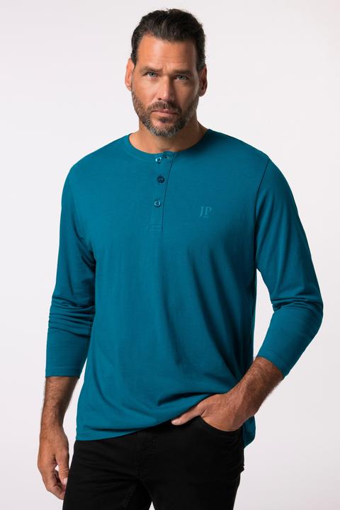 Produktbild JP1880 Henley, Basic, Shirt, Langarm, Knopfleiste, bis 8XL (3XL)
