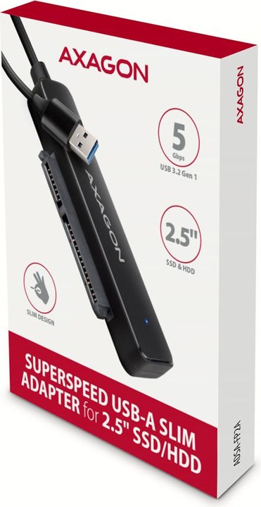 Actual product image Axagon ADSA-FP2A adapter is USB-A 5 Gbit