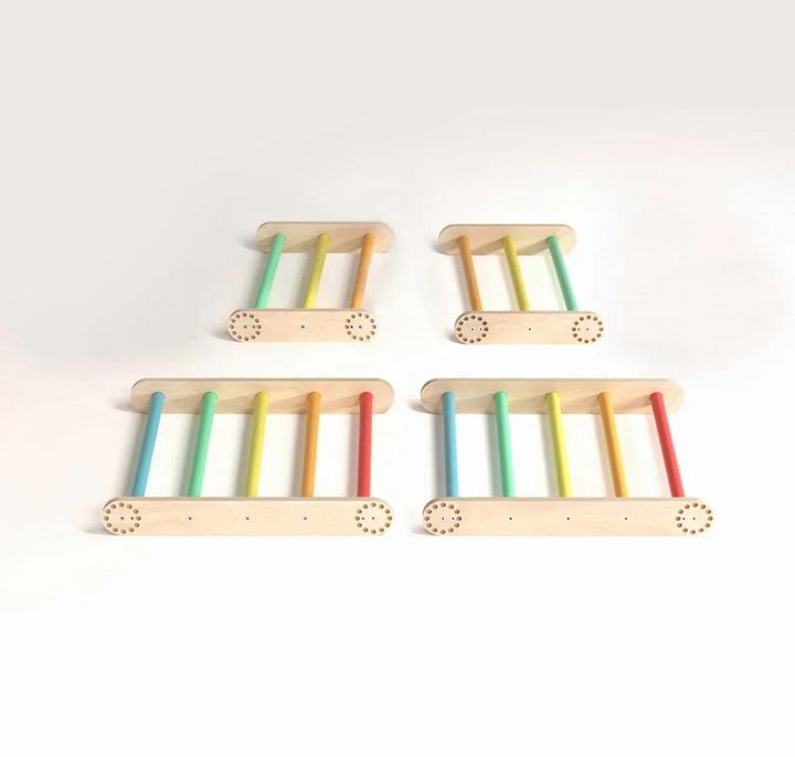 Produktbild Montessori Flexi-Klettergerüst - Set M mit Rutsche - Hell - ® Sport&Gym