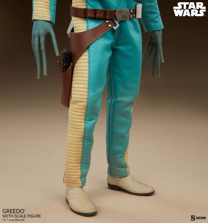 Actual product image Sideshow Star Wars Scum & Villainy action figure 1/6 Greedo 30 cm