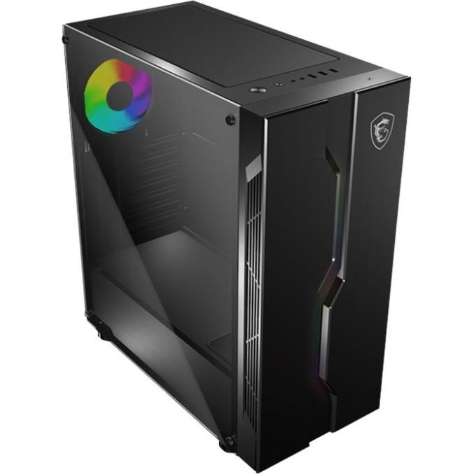 Thumbnail - MSI MAG VAMPIRIC 010X Mid Tower Gaming Computer Case "Black, 1x 120mm ARGB Fan, Mystic Light Sync (ATX, Mini-ITX, mATX),...