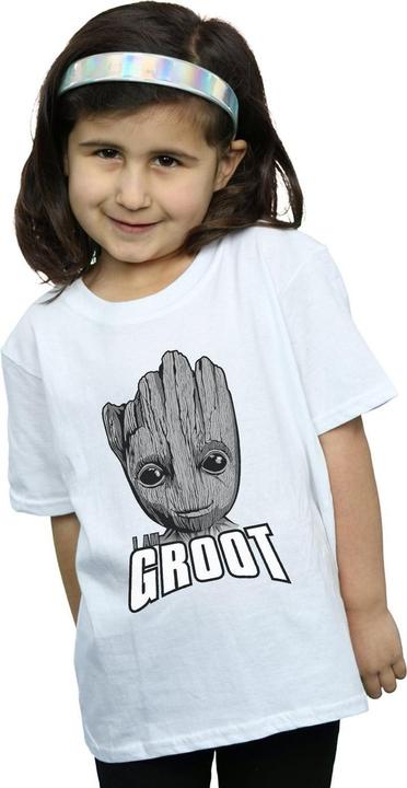 Produktbild Guardians Of The Galaxy Groot Face TShirt Mädchen (128)