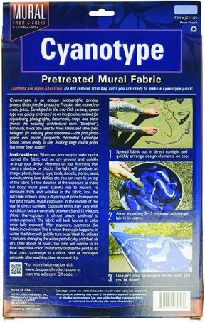 Actual product image Jacquard Cyanotype Cotton Cloth 152x213cm