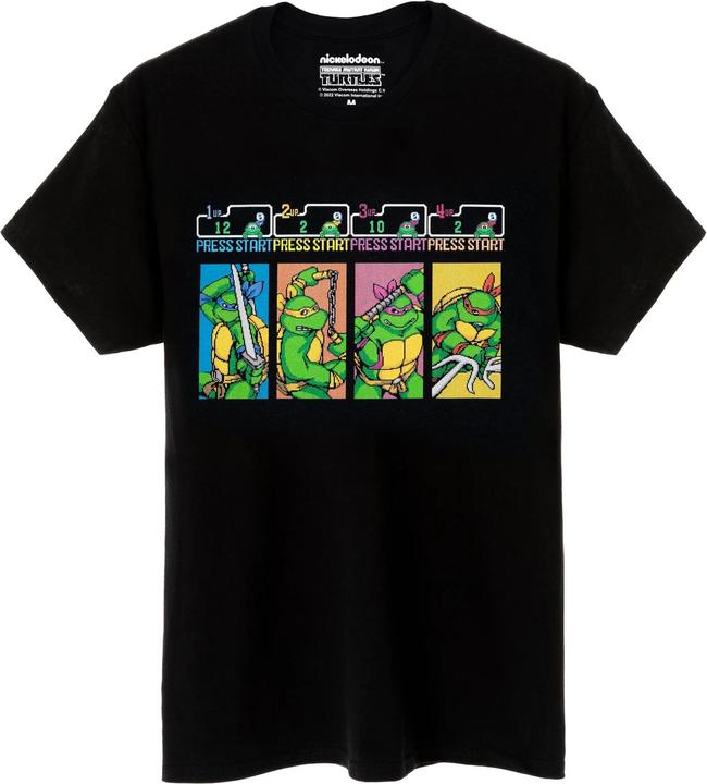 Produktbild Teenage Mutant NT Press Start Arcade Game TShirt (M)